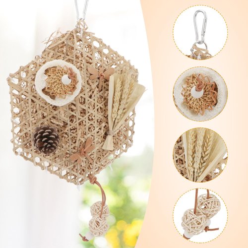 Reshiho Parakeet Toys Bird Toys for Cockatiels Bird Foraging Cage Toys Parakeet Toys Bird Shredded Toys for Cage Small Parakeet Cage Accessories for Cockatiels Conures Parakeet Toys Budgies Quakers