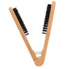 Beatifufu Hair Straighter Comb Hair Brush Manual Hair Straighter Handy Hair Straighter
