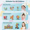 Assark Magnetic Tiles, 98pcs Magnetic Blocks Set Magnet Toys with 2 Cars, Kids Magnetic Building Blocks Set for 3 4 5 6 7 8+ Year Old Boys Girls, STEM Preschool Toys for Gift