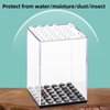 Dicunoy 20 PCS Minifigure Display Case, Single Plastic Small Action Figure Storage Case, Stackable Clear Building Block Display Box for Action Figures, Collectibles, Rocks Display