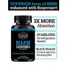 Black Forest NMN Supplements 1000mg (Nicotinamide Mononucleotide) 99% Pure, Stabilized Form, BioPerine® for Enhanced Bioavailability (60 Capsules) (NMN 1000mg per Serving) NAD Supplement for NAD