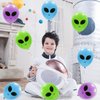 Whaline 65Pcs Alien Balloons Green Blue Purple Alien Party Latex Balloons UFO balloons Outer Space Aliens Decorations for Birthday Party Baby Shower Supplies Home Backdrop Decorations