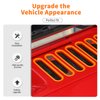 SQQP Hood Vent Cover Cowl Panel Vent Cover Trim, ABS Exterior Accessories for 2007-2018 Jeep Wrangler JK JKU 2/4-Door(Orange)
