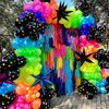 MOMOSHERO 175Pcs Neon Balloons Arch Garland Kit, Glow in the Dark Balloons (Rainbow Star Dot) for Back to 80s 90s DISCO Birthday Party Decorations, Fiesta, Let's Glow Party, Rock Roll Party Supplies