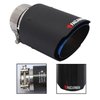 FAIZJUNBEN carbon fiber exhaust tip, carbon fiber tail pipe, inlet size 63mm/2.5", outlet size 89mm/3.5" carbon fiber muffler, suitable for automotive exhaust pipes with a diameter of 61-63mm