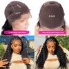 SODLIS 13x6 Deep Wave Lace Front Wigs Human Hair Pre PLucked 13x6 HD Lace Front Wigs Human Hair For Black Women Deep Curly Lace Front Wigs Human Hair Natural Color Glueless Wig (22 Inch)