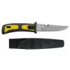 Treasure Gurus 9" Stainliess Steel Blade Yellow Dive Knife with Line Cutter and Arm or Leg Straps