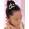 JWICOS Girls Mini Comb Small Rhinestone Comb Mini Crystal Hair Comb Headpiece Flowers Girls Comb Headband for Birthday Party Halloween Christmas (Blue)