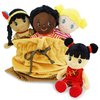 June Garden Soft Baby Doll Set - Multicultural Diversity 8.5" Plush Baby Dolls with Storage Bag - Gift for Infants and Toddlers
