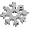 18-in-1 Snowflake Multitool, Stainless Steel Snowflake tool Bottle Opener, Snowflake Multi Tool Cool Gadgets Stocking Stuffers for Men, Christmas Gifts for Men, Dads, Husbands.(Black)
