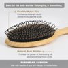BESTOOL Hair Brush, Boar & Nylon Bristle Brush for Women men Kid, Oval Brush for Wet/Dry Hair Smoothing Massaging Detangling, Enhance Shine & Health