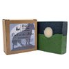 Bark at the Moon Charcoal Soap Bar - 5 Oz Sweet, Earthy Mens Soap - Men's Bath Soap - Handmade Bar Soap for Men - Lye Soap w/ Activated Charcoal - Mens Soap Bar - Halloween Soap Bars - Fall Soap