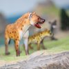 Gemini&Genius Hyena Toy for Kids, Plastic Animal Model Toy Hyaena Toy Figurine, Wild Life Wolf Animal Action Figure, Room Decoration, Cake Topper, Educational Play for Kids