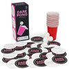 Prezey Dare Pong - Drinking Game for Adults, Bachelorette Party Games, Adult Party Games - Full Beer Pong Set and 50 Coasters with Dares - Perfect for White Elephant Gifts for Adults, Couples Games