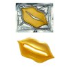 Adofect 30 Pieces Collagen Crystal Gold Lip Care Gel Masks, Collagen Crystal Lip Pads Greate for Moisturizing Lip, Remove Dead Skin, Anti Chapped & Anti-Aging and Plump Your Lips, Yellow Gold
