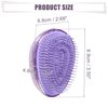 VOCOSTE Hair Brush, Travel Portable Hair Brush, Detangling Hair Brush, Mini Egg Shape Massage Hair Brush for Women, Purple