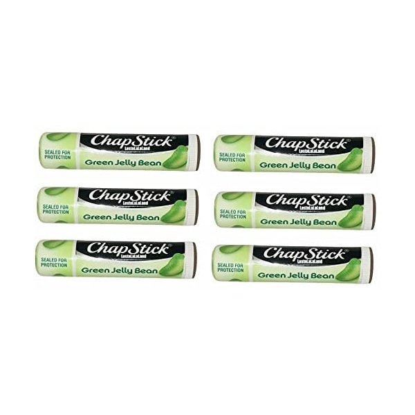 ChapStick Spring Collection Lip Balm- Green Jelly Bean Flavor- .015 oz- Lip Care- 6 Pack