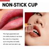 GHFCZOO 2 Colors Peel Off Lip Stain, Long Lasting Waterproof Matte Lip Tint, Non-Stick Cup Tattoo Lip Gloss, Natural Nude Lip Makeup, Magic Tinted Lip Stain (05#+06#, 2pcs/set)