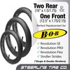 Two 16'' x 1.5/1.75 & One 12.5'' x 1.75/2.15 [3-Pack] Extra Thick Inner Tire Tube for BOB Revolution Strollers & Stroller Strides - Best BOB Stroller Tire Replacement Set by Steerling Tire Co.