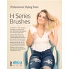 Ibiza Hair Professional Boar Hair Round Brush (H4, 65mm) Hybrid Uniform Boar/Nylon Bristles & Hardwood Handle, Create Beachy Waves & Curls, For Course or Frizzy Hair, Add Texture & Shine