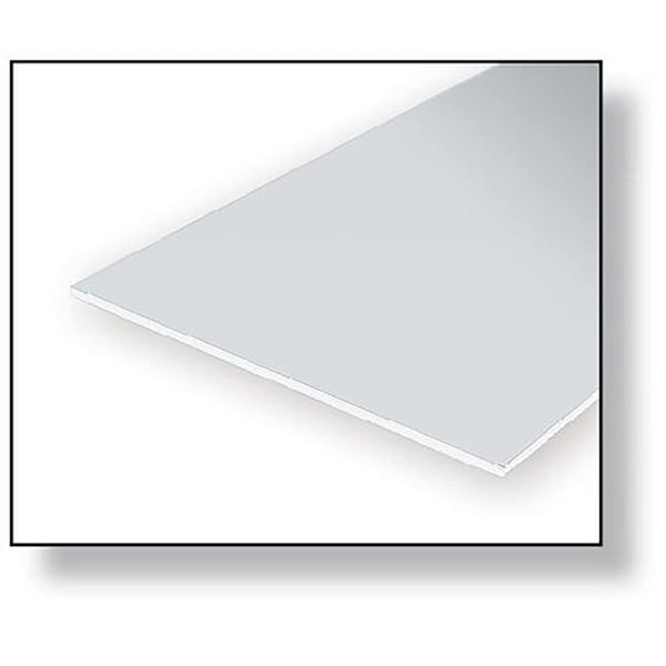Evergreen 9080 – 150 x 300 x 2.00 mm Polystyrene Plate, Set of 1, White