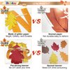Givethanks Banner, Autumn Party Decoration - Glitter Happy Festival Banner with Maple Leaves, Fall Home Decor Set Givethanks Decorations for Fireplace Thanksgiving Party Supplies