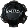 Ultra Motorsports 6 Lug Gloss Black Wheel Center Cap (Qty 1) Pn: 89-9765BK