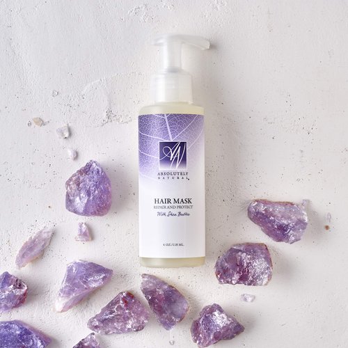 Absolutely Natural - Argan Oil Hair Mask and Deep Conditioner to Hydrate and Repair Damaged Hair, Vegan and Cruelty-Free, Made in USA