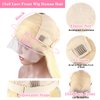LONELY DUST 26 Inch 613 13x6 Lace Front Wig Human Hair Blonde HD Lace Front Wigs Human Hair Pre Plucked 180% Density Body Wave Transparent Lace Frontal Glueless Wigs Human Hair