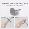 2Pcs Sanding Disc Nail Drill Bits Cuticle Drill Bit Suitable for Most Electric Nail Drill Machines Trim Nails and Remove Dead Skin Cuticles Multifunctional Nail Art Tool Nail Salon Care Tool