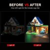 Rorliny LED Light Kit for Lego City Family House and Electric Car 60398 Building Set, Creative Lighting kit Compatible with Lego 60398 (Lights Only, No Lego Set)