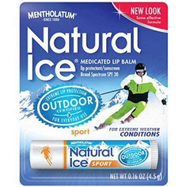Mentholatum Natural Ice Sunscreen/Lip Protectant SPF 30 Sport 1 Each (Pack of 4)
