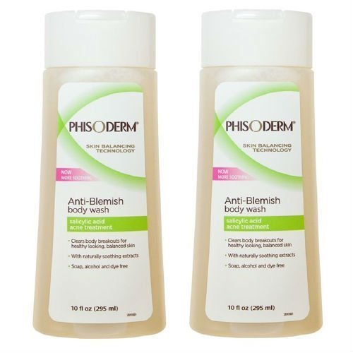 Phisoderm Anti-Blemish Body Wash 10 oz (Pack Of 2)