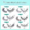 Obeyalash Soft Fluffy False Eyelashes 10 Pairs Full Eyes Lash 3D Faux Lashes Transparent Natural Band Soft Lightweight Fake Lashes Natural Look (FB10)