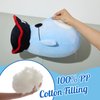 CozyWorld 14” Pirate Whale Plush Pillow Stuffed Animals Original Plushie Cute Soft for Boys Girls