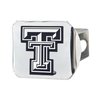 FANMATS 15100 Texas Tech Red Raiders Chrome Metal Hitch Cover with Chrome Metal 3D Emblem
