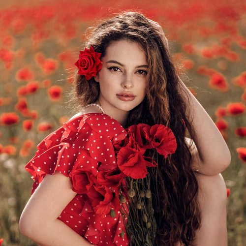 Geyoga 6 Pcs Rose Flower Hair Clip with Rose Flower Hair Comb Women Rose Flower Hair Accessories Bridal Rose Headpiece Flower Hairpin Rose Brooch for Women Girls Wedding Dancing Party (Red)