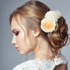 BBTO 21 Pieces Flower Hair Clip Rose Hair Clips Hair Barrettes for Women Flower Hair Accessories Boho Bride Claw Clip Hairpin Brooch Pin Headpiece for Girls Wedding (Orange)