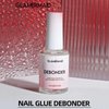 GLAMERMAID Nail Glue Remover Set 15ML Remover Glue off for Press on Nails and 3 Acrylic Sticks, Nail Glue Debonder Easy to Remove Quick Acrylic False Nails Tips,Not for Gel Nail Polish
