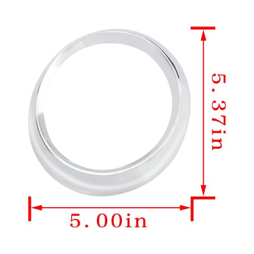 MOTOALL 52713-08020 52712-08020 Pair Fog Light Lamp Bezel Cover for Toyota Sienna SE 2011-2017 Chrome Trim Rings