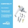 Wright Products - Tie Down Keyed Push Button Door Latch for Screen and Storm Doors, White