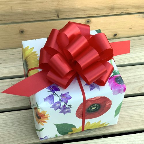 Red Christmas Gift Pull Bows - 5" Wide, Set of 10, Memorial Day, Gift Bows, Wreath, Gift Basket, Presents, Birthday, Fundraiser, Decoration, 4th of July, Valentine's Day, President's Day