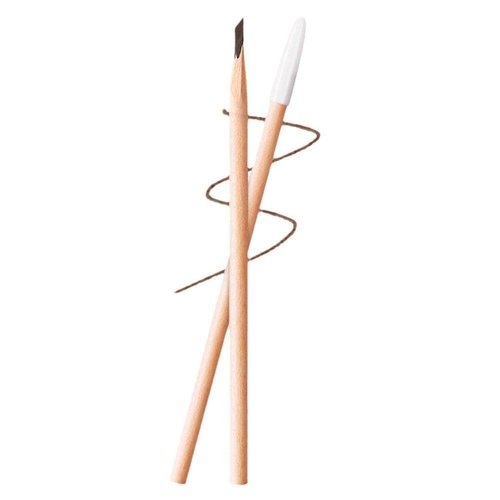 Brown Waterproof Wooden Eyebrow Pencil Eyebrow Pencil Dark Brown, Non-smudging Eyebrow Pencil, Eyebrow Color，Easy to Apply Wooden Waterproof Pencil Sharpening Tool Eyebrow Pencil,Eyebrow Color