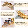 3 PCS Rhinestone Hair Accessories: Duckbill, Butterfly Barrettes with Glitter Crystals, Decorative Hair Claws, and Thick Crystal Hairpins for Women