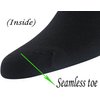 Yomandamor Men's 5 Pairs Quarter Diabetic/Dress Socks With Seamless Toe and Non-binding Top