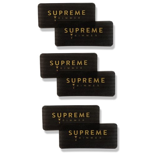 Supreme Trimmer BARBER GRIPPERS – Salon & Barber Hair Holder for Men & Women – Hair Clips for Styling and Hair Cuts 3pk (Black Rectangle 3PK)