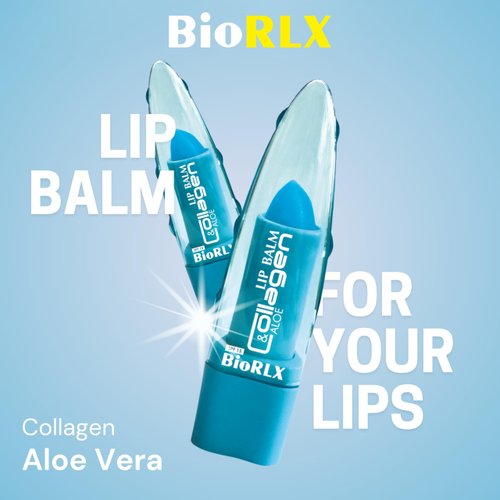 BioRLX Collagen with Aloe Vera Lip Balm (Two Lip Balms)