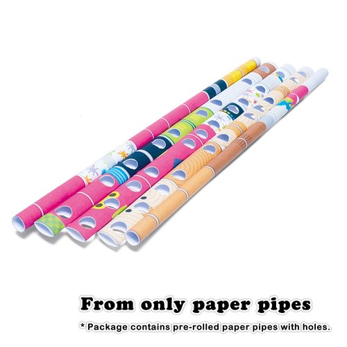 PIPEROID Andy & Pino Art Prodigy & Wooden Doll - Japanese 3D Paper Puzzle DIY Robot kit for Kids and Origami Kit for Adults