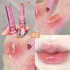 Mrettick 3 Colors Jelly Lipstick, Tinted Lip Gloss Heart Shape Lip Stain, Mirror Hydrating Jelly Love Lipstick, Long Lasting Moisturizing Tinted Lip Balm, Non-sticky (A)