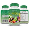 Justified Laboratories (Set of 2 Vital Fruits and Veggies Supplement Red & Green Superfoods Whole Food Non GMO Vegan Friendly 180 Veggie Capsules 2 Bottles